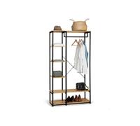 IDMarket - Dressing penderie étagères L. 90 cm Detroit Design Industriel