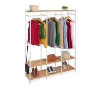 Dressing penderie, portemanteau sur pied, système de rangement ouvert et haut