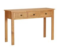 Dressing Table 110x40x75 cm Solid Oak Wood console table desk vidaXL