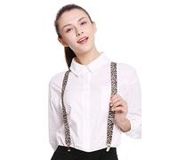 dressmeup BB- 024-leopard Bretelles suspenders carnaval halloween léopard félin motif