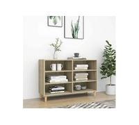 Buffet Armoire Rangement Salle de Séjour Sonoma Gris Bois d'Ingénierie vidaXL