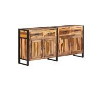 vidaXL - Buffet 172x35x80 cm - Bois d'acacia solide, finition miel, 4 tiroirs, 2 compartiments