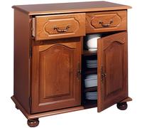 Dressoir 2 portes pleines + 2 tiroirs Vence Chêne
