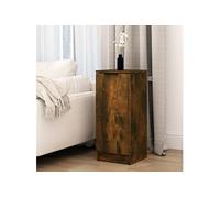 Dressoir 30x30x70 cm bewerkt hout gerookt eikenkleurig817006