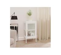 Dressoir 38x35x70 cm metaal en glas336062