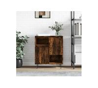 vidaXL Buffet, Armoire Latérale avec Pieds, Meuble de Rangement, Organisateur de Salon Salle de Séjour Intérieur, Chêne Fumé Bois d'Ingénierie Marron