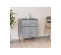 vidaXL Buffet Sonoma gris 60x35x70 cm Bois d'ingénierie 819682