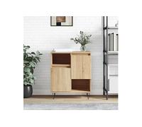 Vidaxl Buffet Chêne Sonoma 60x35x70 Cm Bois D'ingénierie Marron