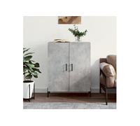 Dressoir 69,5x34x90 cm bewerkt hout betongrijs827736