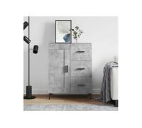 Dressoir 69,5x34x90 cm bewerkt hout betongrijs830264