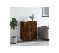 Dressoir 69,5x34x90 cm bewerkt hout gerookt eikenkleurig827745