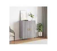 Vidaxl Buffet Sonoma Gris 69,5x34x90 Cm Bois D'ingénierie Gris