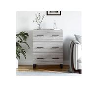 vidaXL Buffet sonoma gris 69,5x34x90 cm bois d'ingénierie