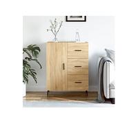 vidaXL Buffet Chêne Sonoma 69,5 x 34 x 90 cm Bois d'ingénierie multicolore