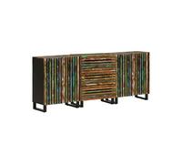 vidaXL Dressoirs 3 st 60x34x75 cm massief acaciahout3217087 Marron G