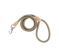 DRESSOOS 1.25m Laisse Corde De Nylon pour Chien Béige avec Clip Métallique pour Entraînement Et Randonnées
