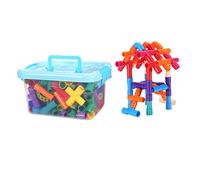 DRESSOOS 1 Ensemble 48 Pièces Jouet sensoriel Tubes Jouets pour Enfants Les Jouets d'enfants Jouets d'apprentissage sensoriel énigmes Jouet Casse-tête Jouet de Puzzle de Tuyau de Tube Blocs