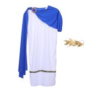 DRESSOOS 1 ensemble de costume grec pour enfants - Tenue romaine avec bandeau à feuilles, ceinture et châles - Accessoires de déguisement antiques pour enfants, parfaits pour les pièces de théâtre