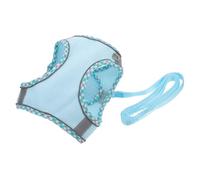 DRESSOOS 1 Jeu Harnais Réfléchissant pour Chien Siège Auto pour Chien Jouets pour Chiens pour Chiots Services Colliers pour Chiens De Taille Moyenne Poignée Perros Porte Polyester Sky-Blue