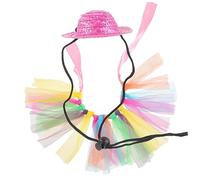 DRESSOOS 1 Jeu Lapin cobaye Hollande vêtements de Cochon d'Inde Rat Costume de Lapin Deguisement Animal Tutu Chapeau Accessoire Photo Fourniture pour Petits Animaux de Compagnie Engrener