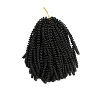 DRESSOOS 1 Pc dreadlocks africains perruques wig hair topper hair charms homme cheveux de sirène aiguille crochet naturelle postiche coupe de cheveux cool Carney Black