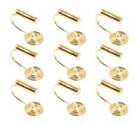 DRESSOOS 10 Pièces Clips D'oreilles en Cuivre Légers et Faciles à Porter pour Fabrication de Boucles D'oreilles DIY Adaptés la Plupart des Personnes