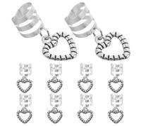 DRESSOOS 10 Pièces jouets pour cages à hamsters accessoires pour cheveux épingles à cheveux accessoires de mode Accessoire pratique bijoux de cheveux accessoires pour cheveux tressés Silver