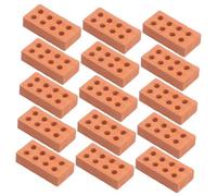 DRESSOOS 100 pièces Mini Briques Poterie pour Construction de Maquettes Petites Tuiles Miniatures pour Projets Scolaires et Scènes Miniatures DIY