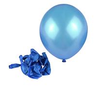 DRESSOOS 100pièces Ballons Latex Ronds Géants Lot Pour Fête Colorés Rouge Blanc Et Bleu Foncé