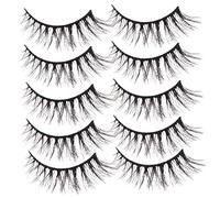 DRESSOOS 10paires Faux Cils Cat-eye Cils Volumineux Réutilisables Pour Maquillage Naturel Et Éblouissant Parfait Pour Sorties Et Événements Spéciaux