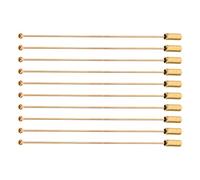 DRESSOOS 10pcs Épingle à Bâton en Acier Inoxydable 90mm avec Butée pour Broches et Écharpes, Fixation Sécurisée et Design Élégant pour Mariages et Fêtes
