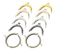 DRESSOOS 10pcs Fermoirs de Paquet à Main en Fer Vintage, Cadre Métallique de 8,5 Cm pour Fabrication Diy, Fermeture à Bouton-pression Pratique et Finition Soignée