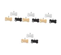 DRESSOOS 12 Pièces Liste d'animaux De Compagnie Plaques D'identité Personnalisées Plaques D'identité Vierges Ébauches Gravées pour Animaux De Compagnie Chien Chiot Chiens Acier Inoxydable