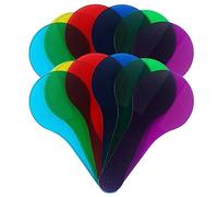 DRESSOOS 12 pièces Planche de Filtres Couleur Portable Transparente Abs Matériel Pédagogique Scientifique pour Garçon Fille Outil Exploration des Couleurs Reconnaissance