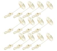 DRESSOOS 12 Pièces Porte-Pinces à Photos Doré, Structure Stable en Fer, Support Créatif pour Décoration de Bureau et Identification de Siège