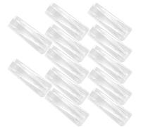 DRESSOOS 12pcs Poignées de Baguette pour Stores en Plastique, Accessoires de Remplacement Faciles à Installer pour Barre de Tirage de Rideaux Verticaux