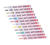 DRESSOOS 12pièces Set De Stylos à Ongles Pour Nail Art Peinture Et Décoration Pour Beginners Et Artistes