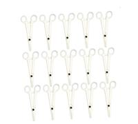 DRESSOOS 15pièces Pince Piercing Jetable Avec Forceps Plastique Diagonale Outil Professionnel Pour Perçage Du Corps Réglable Et Emballé Individuellement Adaptée à Langue Nez Sourcils Et Lèv