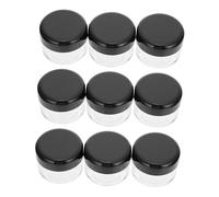 DRESSOOS 15pièces Pots Cosmétiques Vides De Contenants Pratiques pour Crèmes Onguents Et Échantillons avec Couvercles Noir