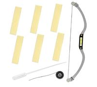 DRESSOOS 1ensemble Règle De Mesure Pour Sourcils Avec Forme Arc Outil Pratique De Cartographie Positionnement Des Sourcils Kit De Dessin Façonnage Argenté Complet Pour Maquillage Précis