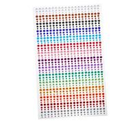 DRESSOOS 1feuille Stickers De Bijoux Pour Visage Autocollants Pour Maquillage Décorations De Festival Autocollants Auto-adhésifs Pour Yeux Et Corps