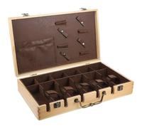 DRESSOOS 1Pc Boîte Clipper Boîte De Rangement Barber À Main Outils En Bois Tondeuses À Cheveux Transporteur Kit De Coupe De Cheveux Organisateur De Stockage Valise Outil De Coiffure