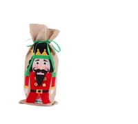 DRESSOOS 1pièce à Vin De Noël avec Couverture Carton De Soldat Décoration Festive pour Bouteille De Vin