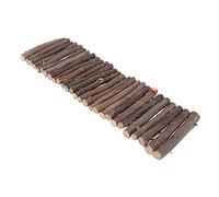 DRESSOOS 1pièce Clôture Bois pour Hamster Barrière De Jouet Multifonction pour Petits Animaux Marron