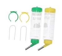 DRESSOOS 2 Pièces Abreuvoir Lapin Distributeur d'eau pour Cage De Hamster Bol Bouteille Mangeoire Fontaine Buveur De Cochon d'Inde Chauffé Simple Animal De Compagnie
