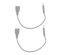 DRESSOOS 2 Pièces Câble de Conversion et Puissance Fiable 3 Broches Femelle 2,5mm vers 2,0mm Mâle en Plastique à Large Compatibilité pour Équipement de Massage pour Chambres de Thérapie