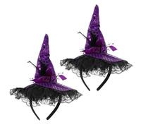 DRESSOOS 2 Pièces Chapeau Halloween Garçon Fille Bandeau Paillettes Accessoire Costume Fête Cosplay