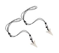 DRESSOOS 2 pièces Collier Pendentif Dent de Requin Simulation Unisexe Résine Style Unique Accessoire Mode Femme Homme