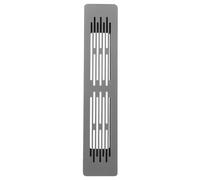DRESSOOS 2 Pièces Grille de Ventilation pour Armoire en Alliage D'aluminium Noir, Rectangle, Installation Rapide, Circulation d'air, pour Porte D'armoire et Panneau Latéral, Garçon