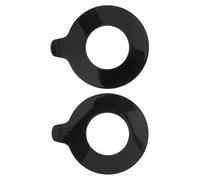DRESSOOS 2 Pièces Kit de Cales pour Godet D'excavatrice en Caoutchouc Rond Résistant à L'usure Rondelles Plates Faciles à Remplacer pour Amortisseur Anti-vibration